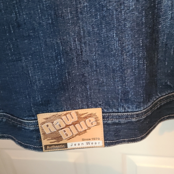 Raw Blue Men's Blue Jean Denim Jacket, Blue, Size: Large - Picture 13 of 14